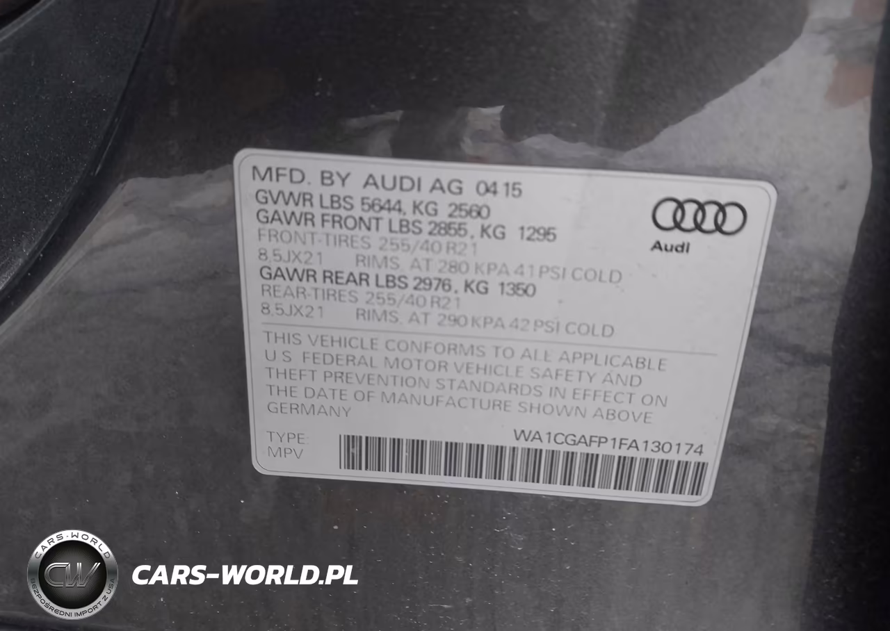 2015 Audi Sq5 3.0T Premium Plus VIN:WA1CGAFP1FA130174 - 9