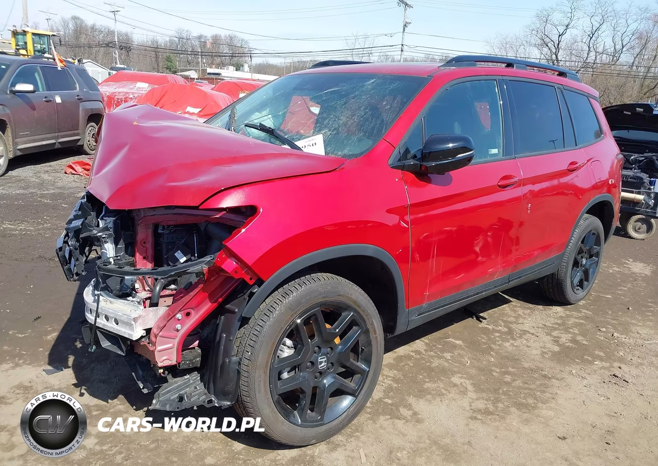 2024 Honda Passport Awd Black VIN:5FNYF8H86RB018219 - 2