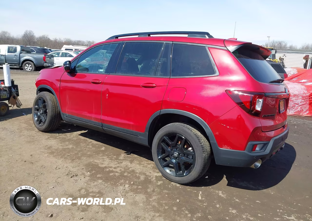 2024 Honda Passport Awd Black VIN:5FNYF8H86RB018219 - 3