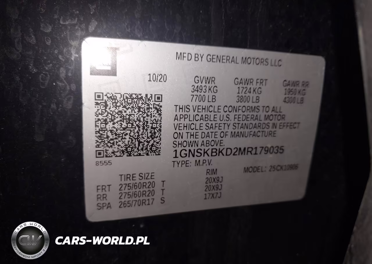 2021 Chevrolet Suburban 4Wd Ls VIN:1GNSKBKD2MR179035 - 9