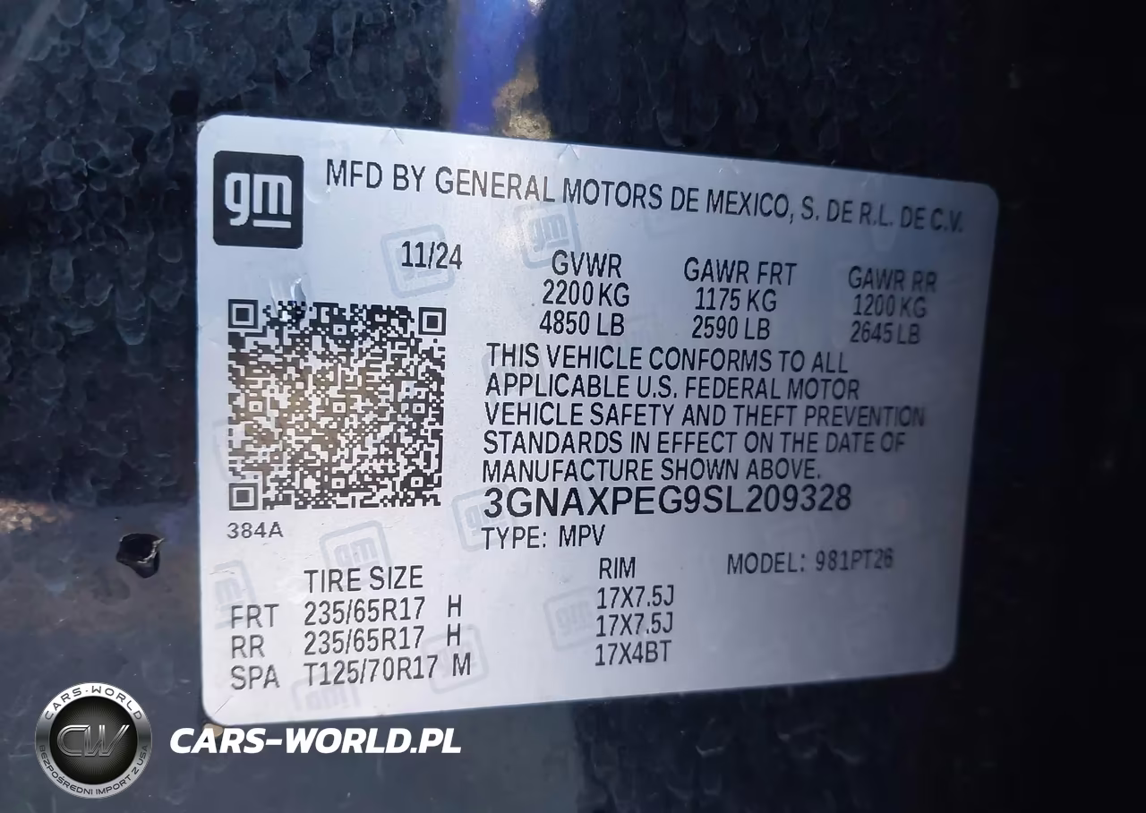 2025 Chevrolet Equinox Awd Lt VIN:3GNAXPEG9SL209328 - 9
