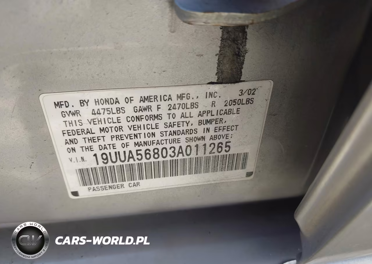 2003 Acura Tl 3.2 Type S VIN:19UUA56803A011265 - 9
