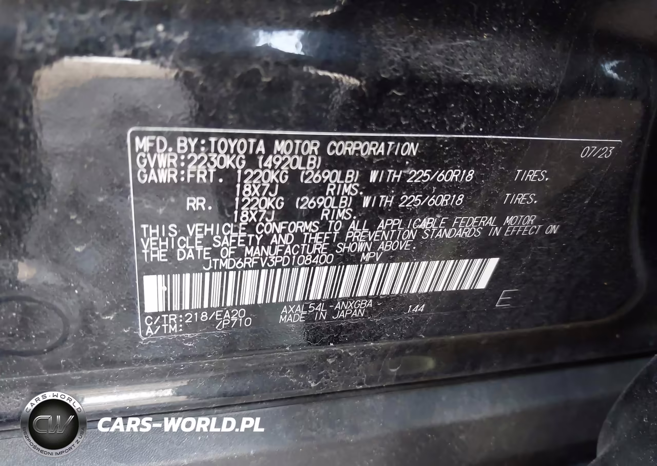 2023 Toyota Rav4 Hybrid Limited VIN:JTMD6RFV3PD108400 - 9