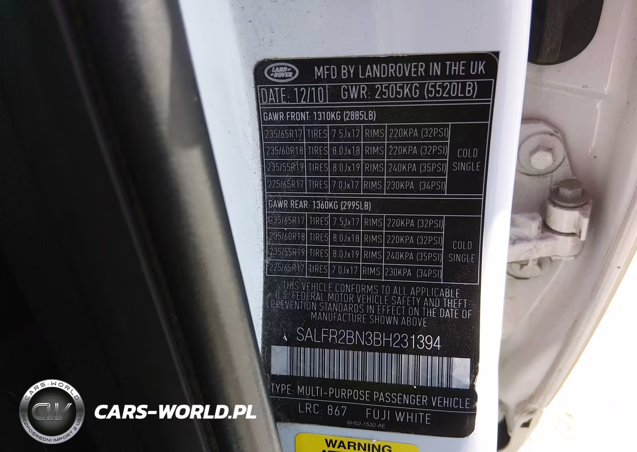 2011 Land Rover Lr2 VIN:SALFR2BN3BH231394 - 9