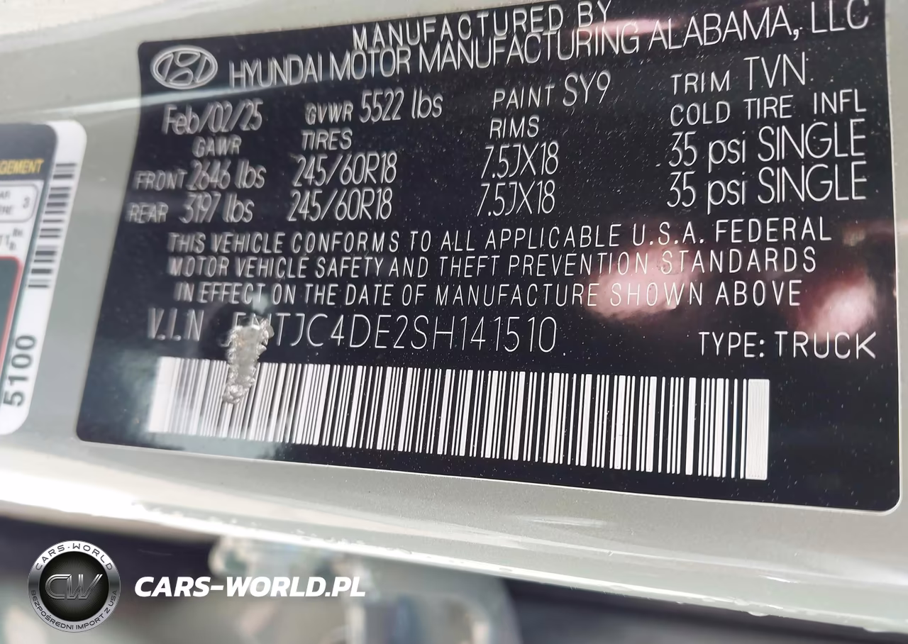 2025 Hyundai Santa Cruz Sel Activity VIN:5NTJC4DE2SH141510 - 9