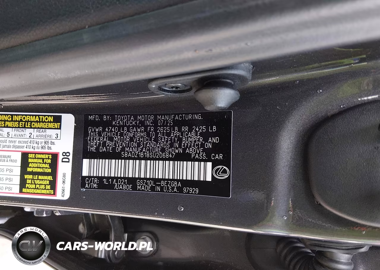 2025 Lexus Es 350 VIN:58ADZ1B18SU206847 - 9