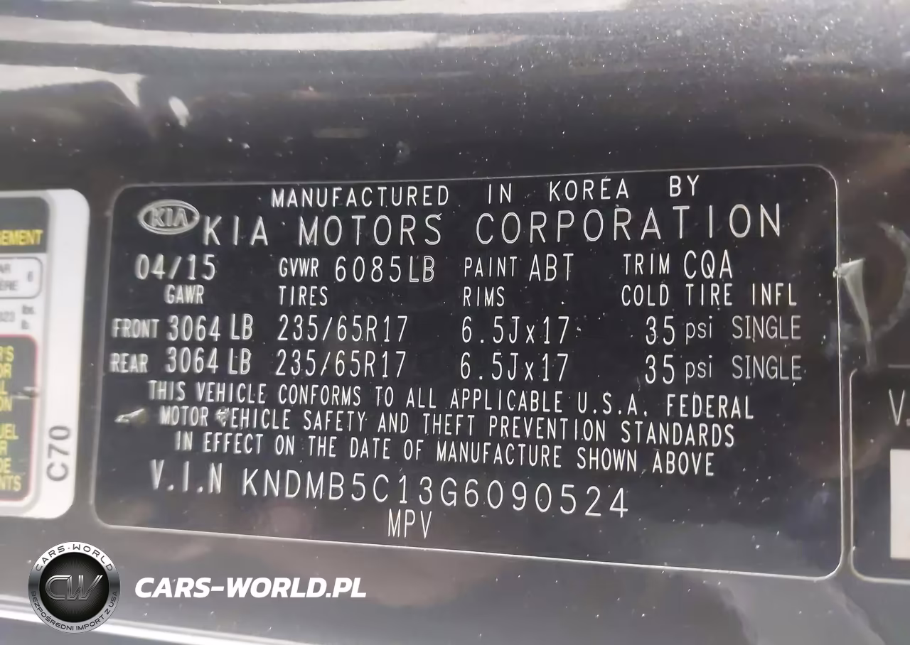 2016 Kia Sedona Lx VIN:KNDMB5C13G6090524 - 9
