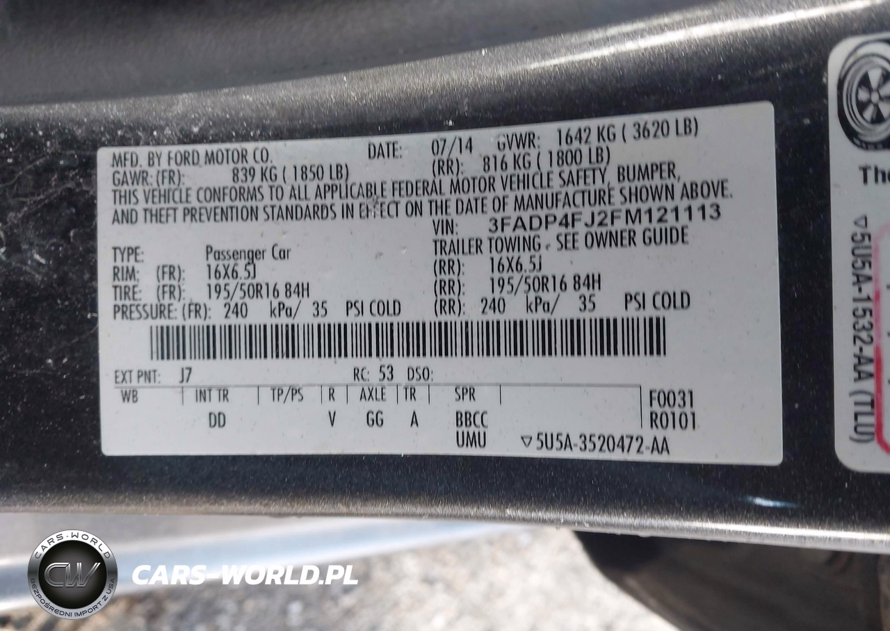 2015 Ford Fiesta Titanium VIN:3FADP4FJ2FM121113 - 9