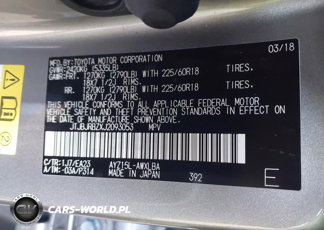 2018 Lexus Nx 300H VIN:JTJBJRBZXJ2093053 - 9