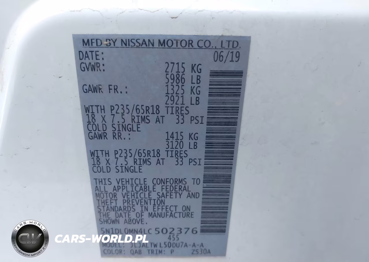 2020 Infiniti Qx60 Luxe VIN:5N1DL0MN4LC502376 - 9