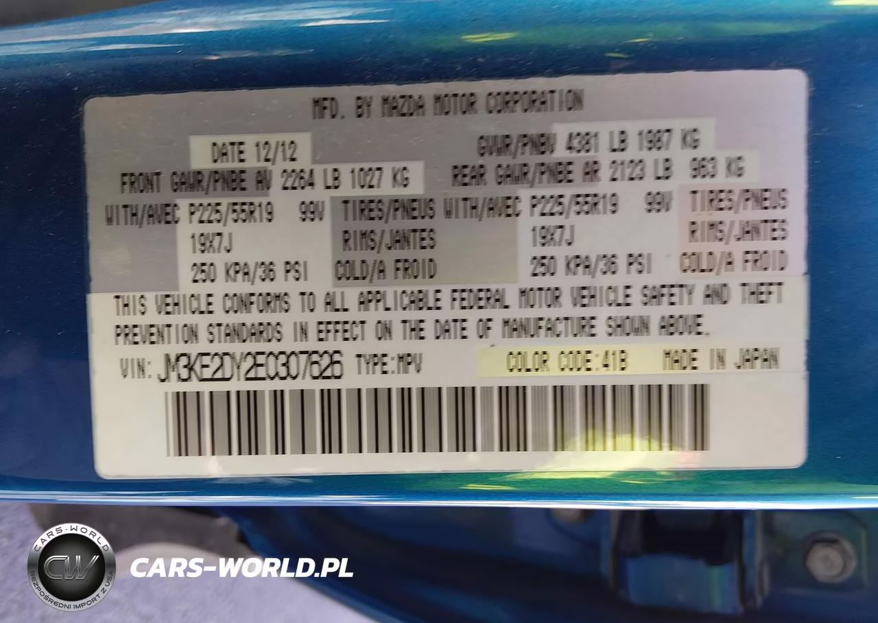 2014 Mazda Cx-5 Grand Touring VIN:JM3KE2DY2E0307626 - 9