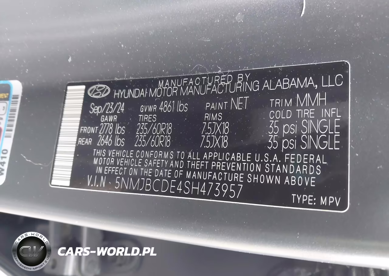 2025 Hyundai Tucson Sel VIN:5NMJBCDE4SH473957 - 9