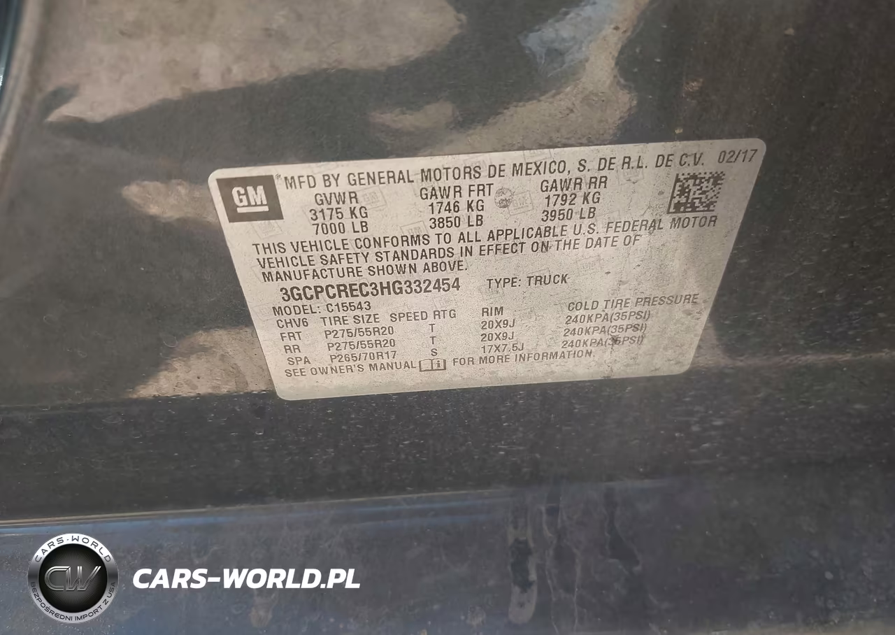 2017 Chevrolet Silverado 1500 1Lt VIN:3GCPCREC3HG332454 - 9