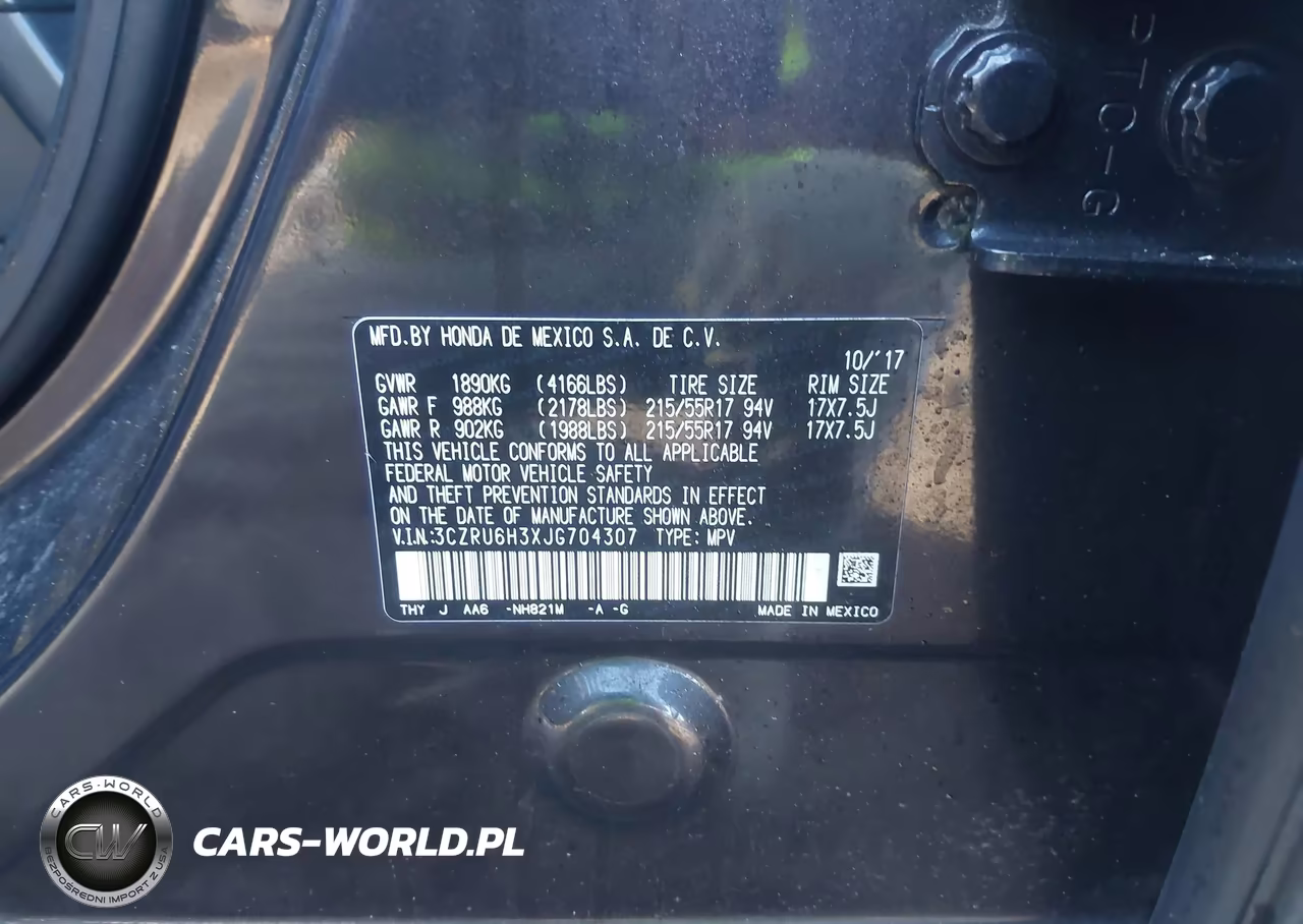 2018 Honda Hr-V Lx VIN:3CZRU6H3XJG704307 - 8