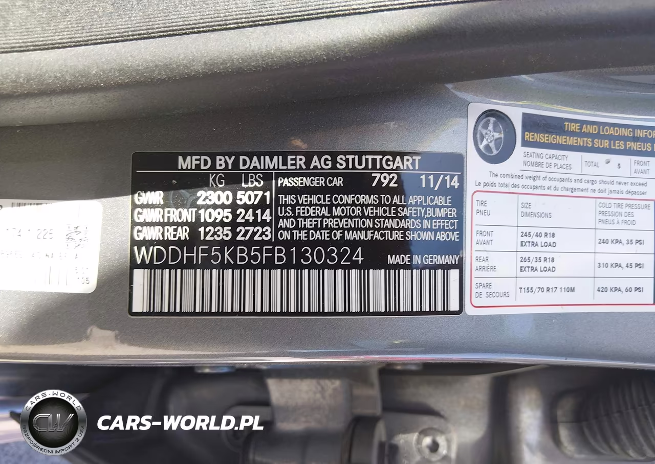 2015 Mercedes-Benz E 350 VIN:WDDHF5KB5FB130324 - 9