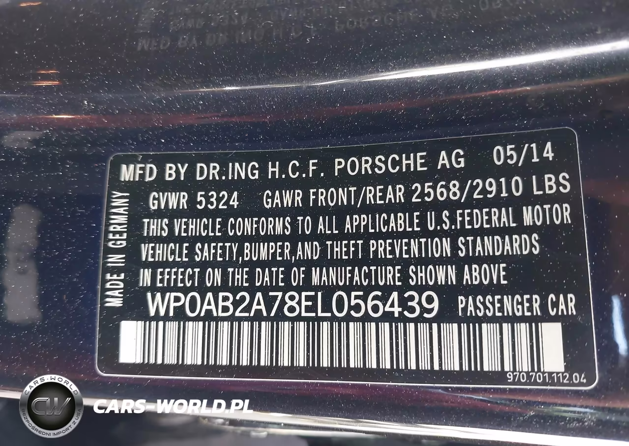 2014 Porsche Panamera S VIN:WP0AB2A78EL056439 - 9