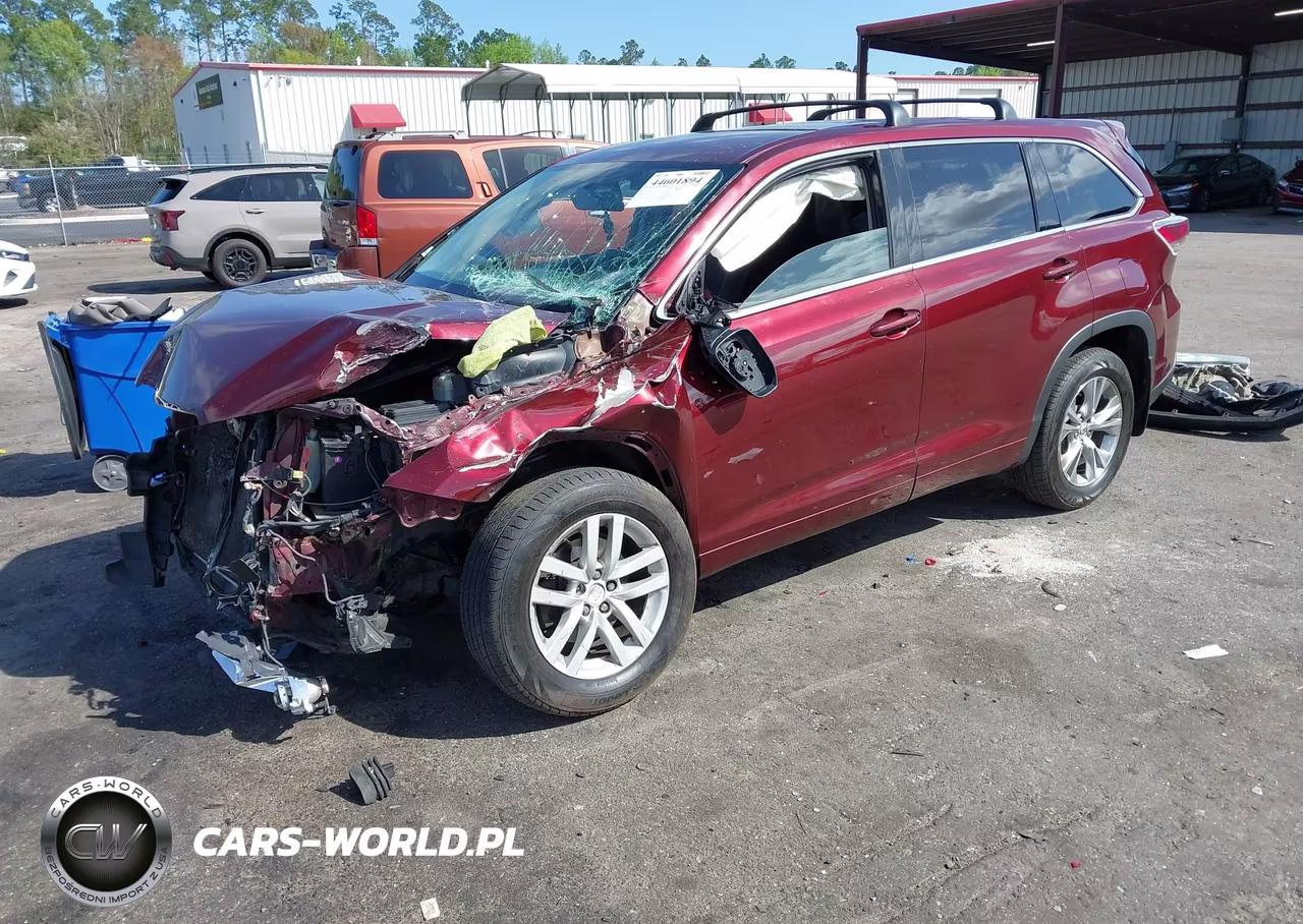 2015 Toyota Highlander Le V6 VIN:5TDBKRFH4FS075181 - 2