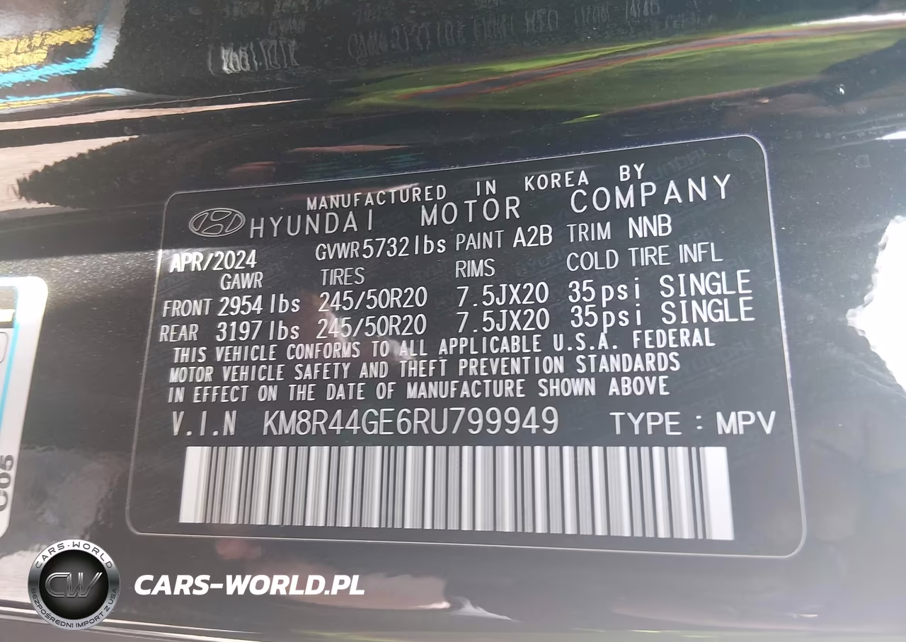 2024 Hyundai Palisade Sel VIN:KM8R44GE6RU799949 - 9