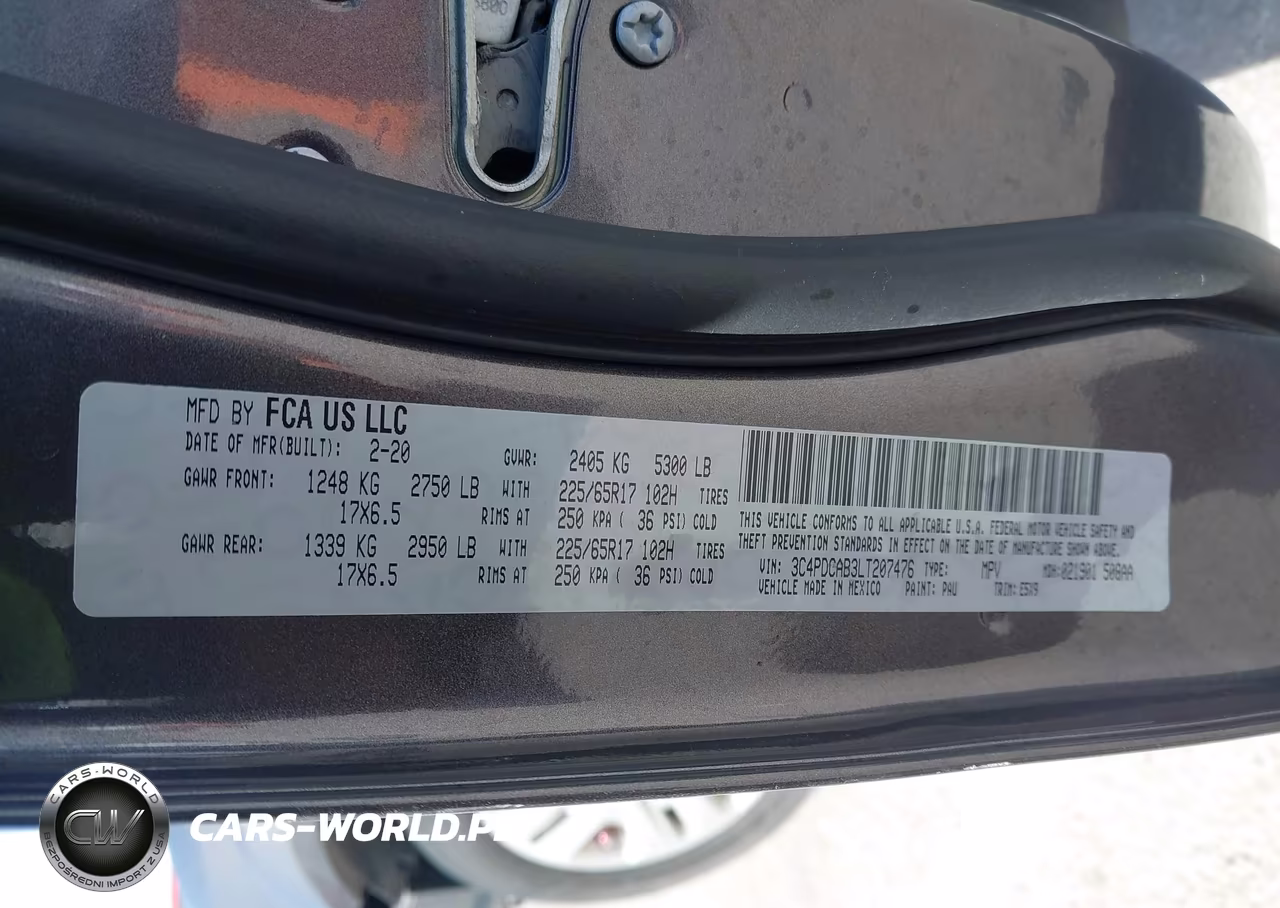 2020 Dodge Journey Se Value VIN:3C4PDCAB3LT207476 - 9