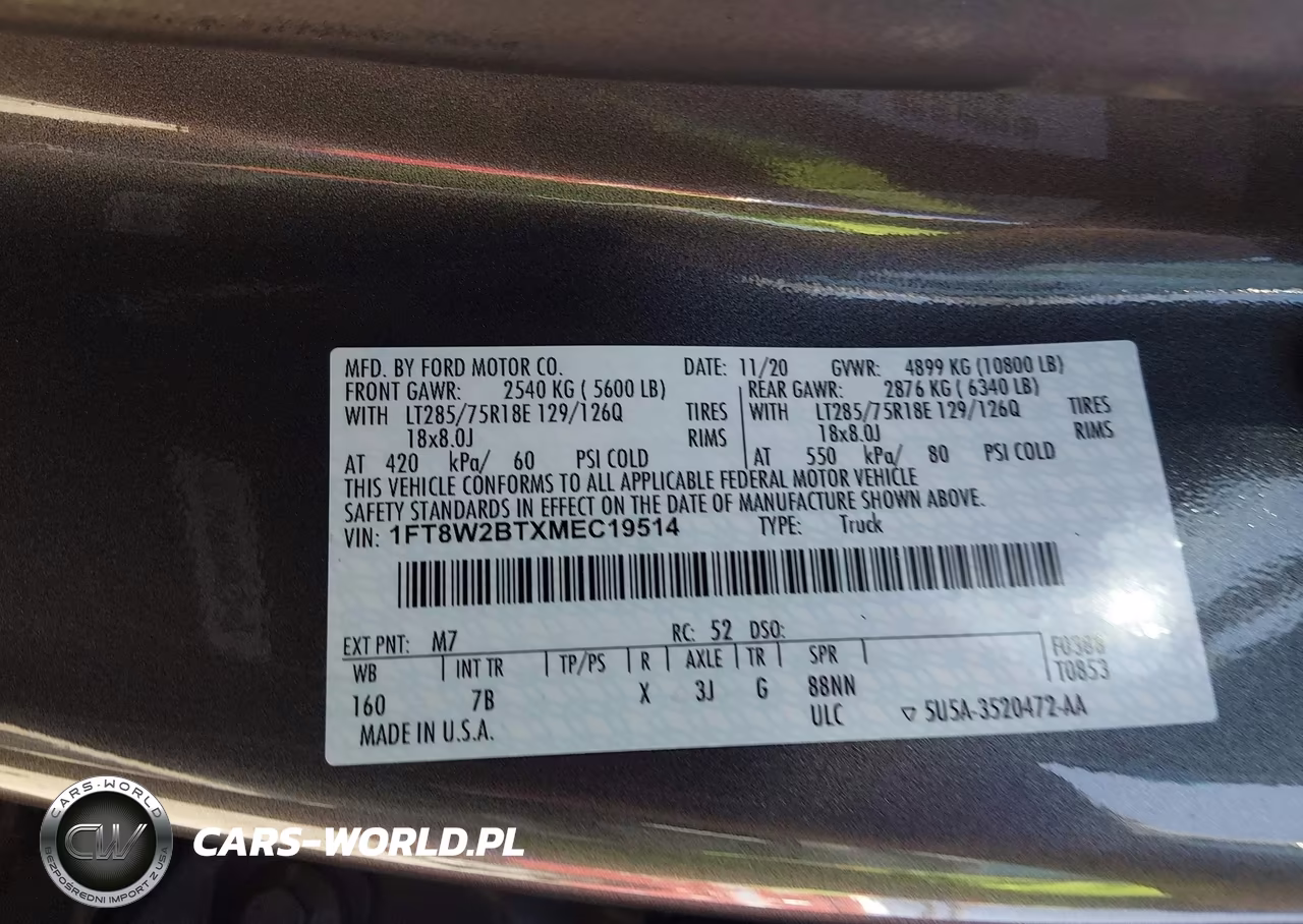 2021 Ford F-250 Platinum VIN:1FT8W2BTXMEC19514 - 9