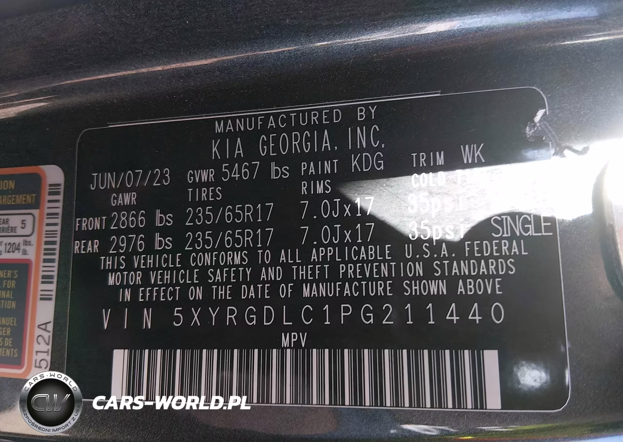 2023 Kia Sorento Lx VIN:5XYRGDLC1PG211440 - 9