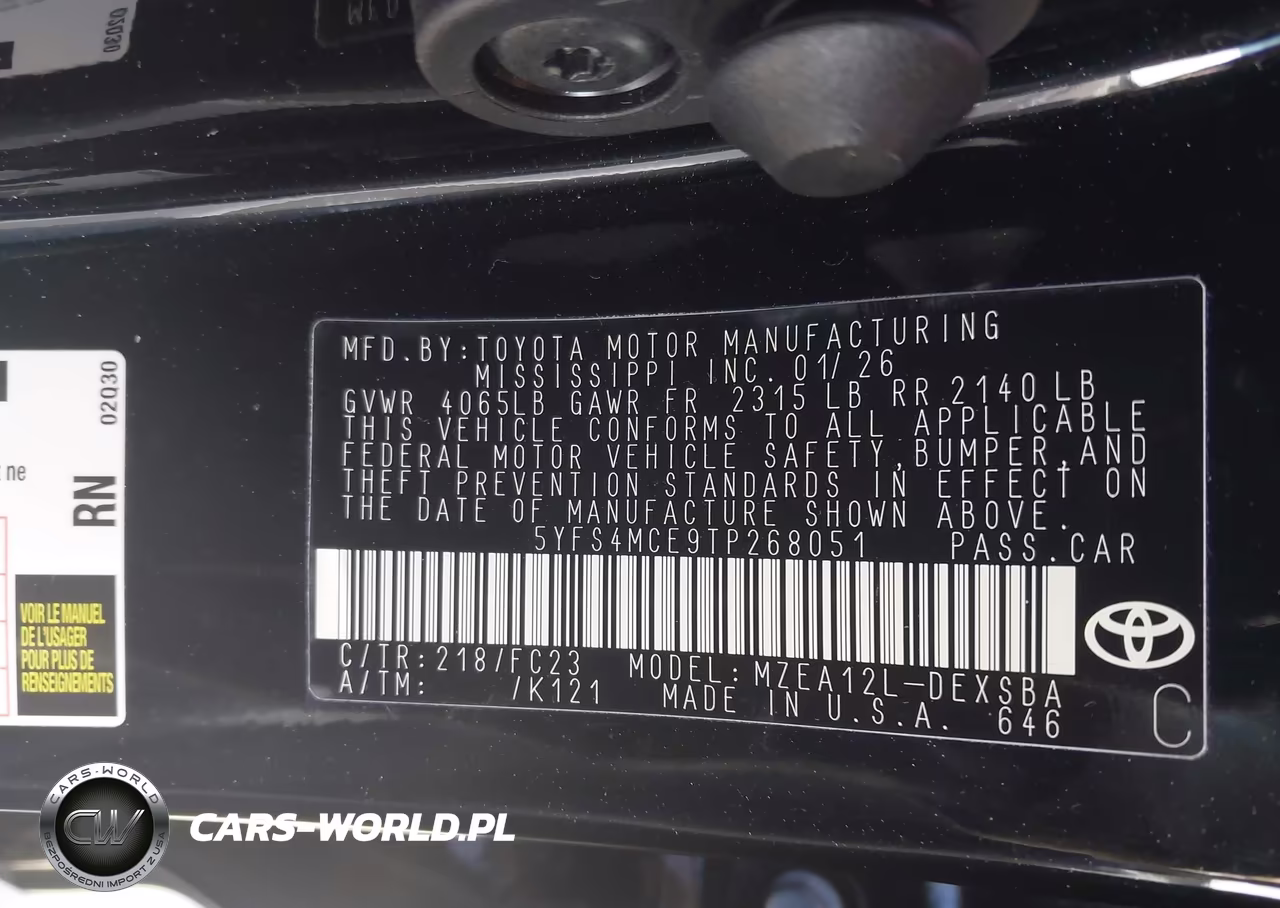 2026 Toyota Corolla Se VIN:5YFS4MCE9TP268051 - 9