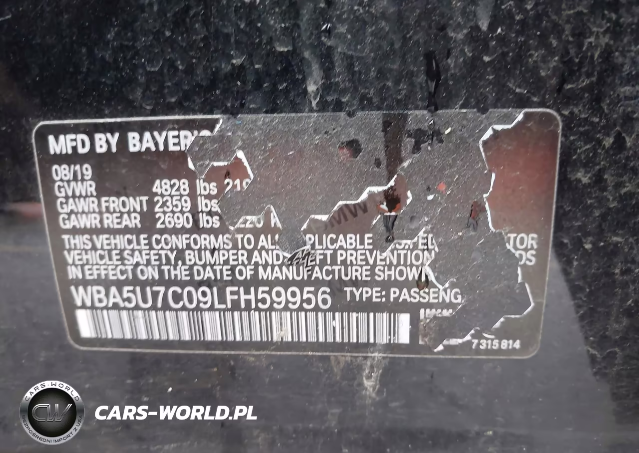 2020 BMW M340I VIN:WBA5U7C09LFH59956 - 9
