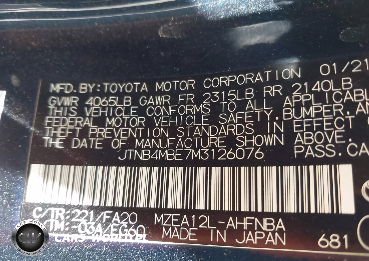 2021 Toyota Corolla Se VIN:JTNB4MBE7M3126076 - 9