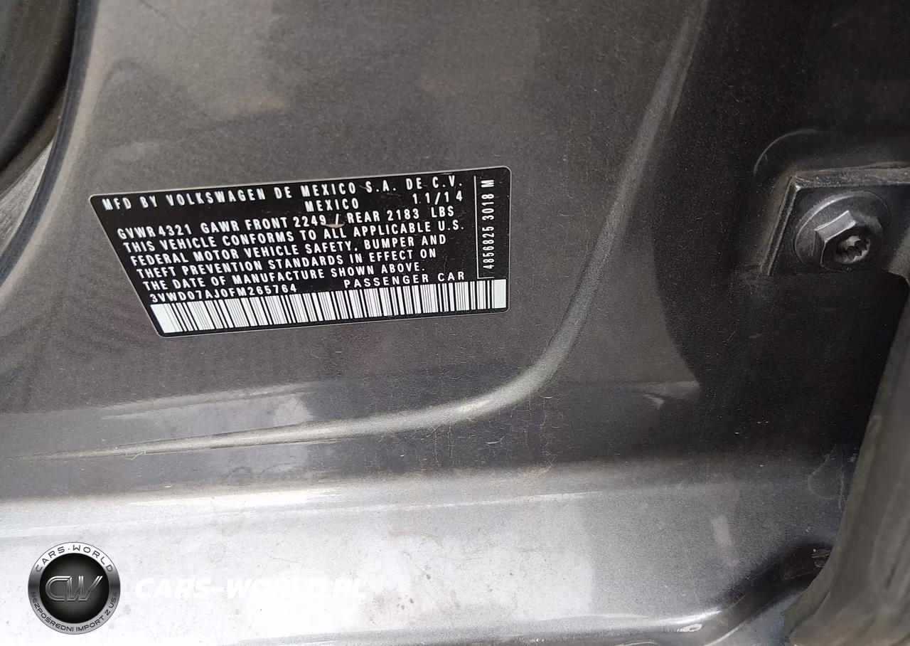 2015 Volkswagen Jetta 1.8T Se VIN:3VWD07AJ0FM265764 - 9