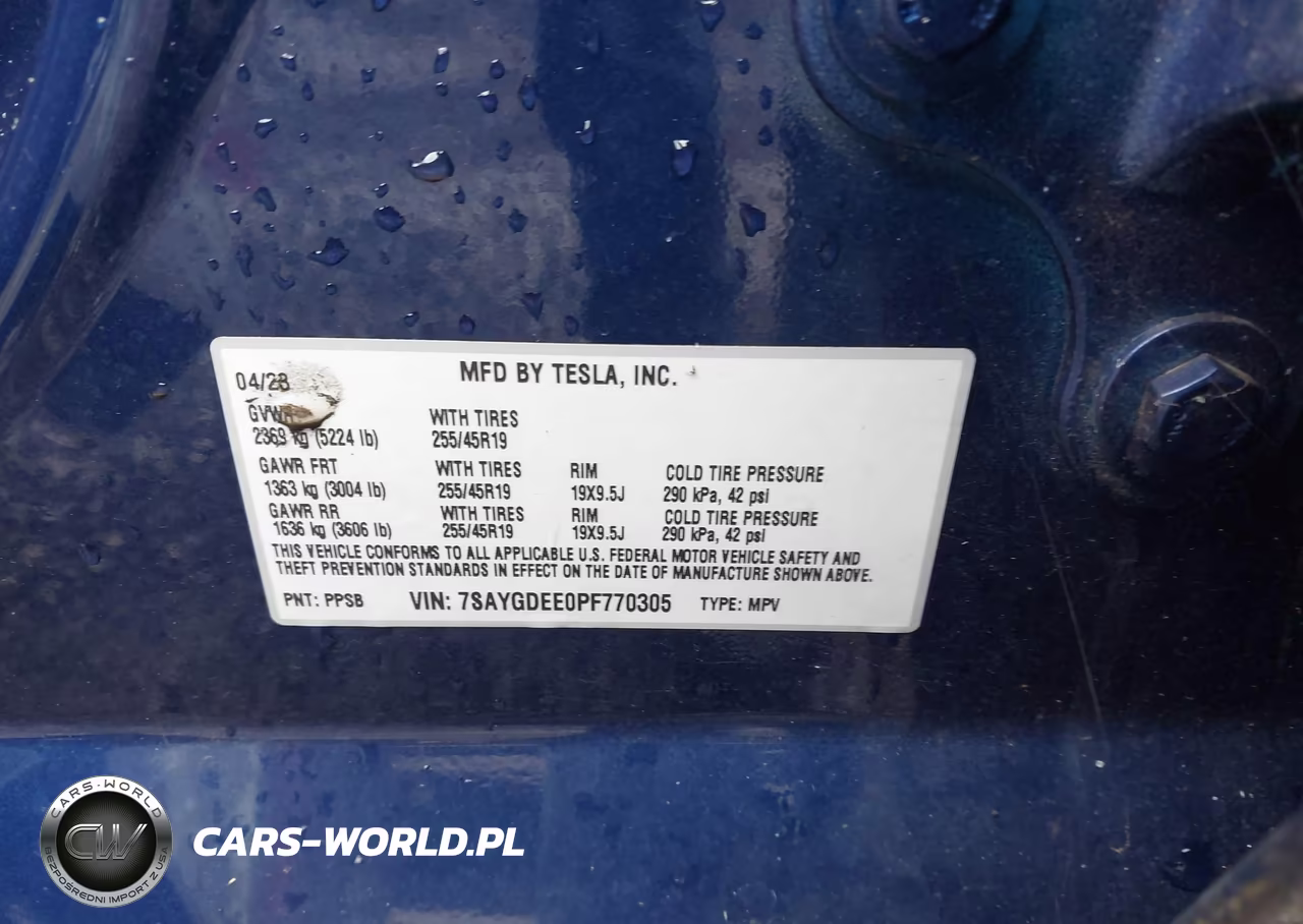 2023 Tesla Model Y Awd-Long Range Dual Motor All-Wheel Drive VIN:7SAYGDEE0PF770305 - 9