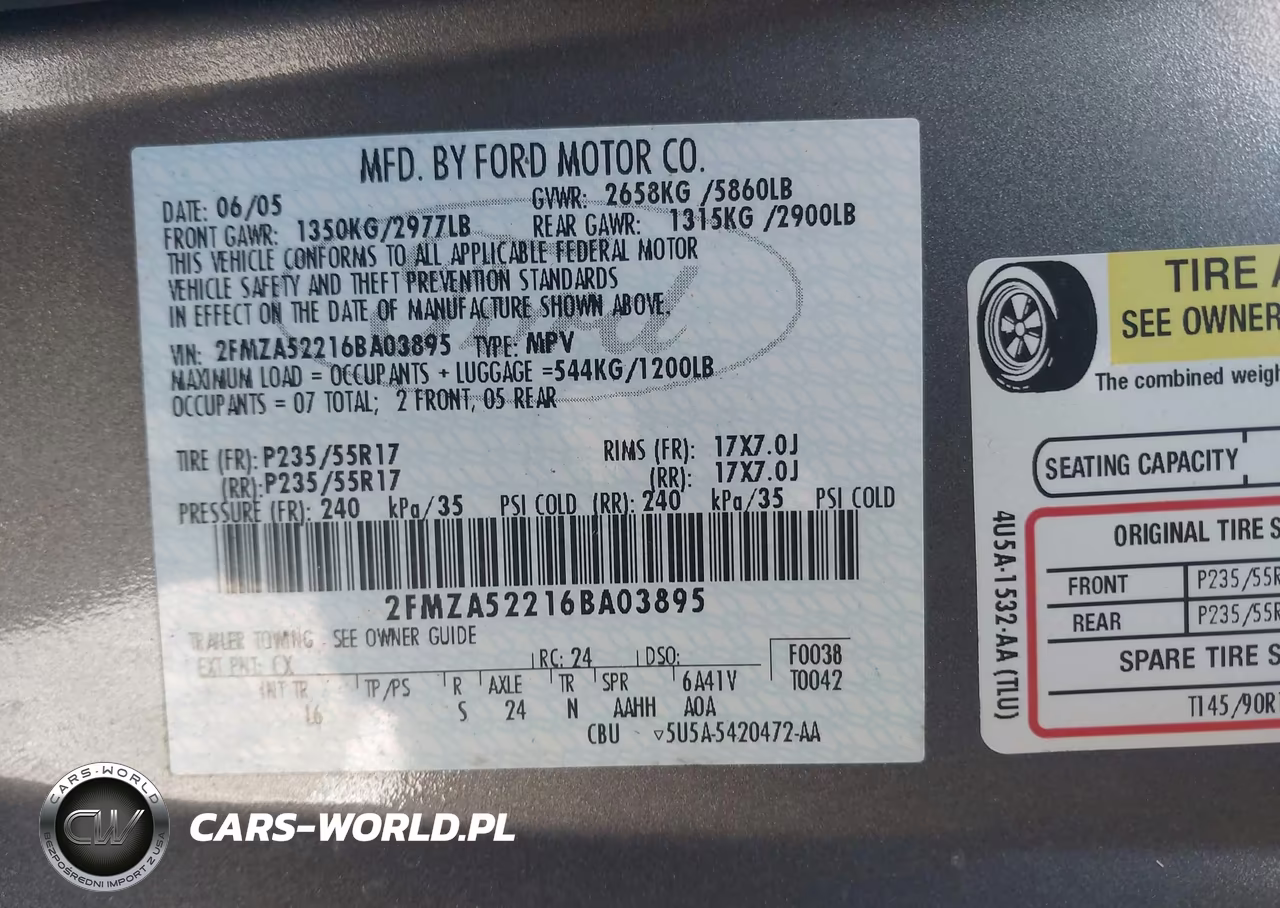 2006 Ford Freestar Sel VIN:2FMZA52216BA03895 - 9