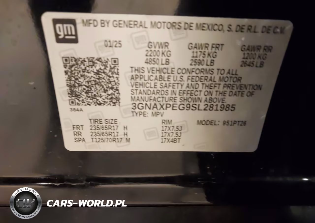 2025 Chevrolet Equinox Awd Lt VIN:3GNAXPEG9SL281985 - 9