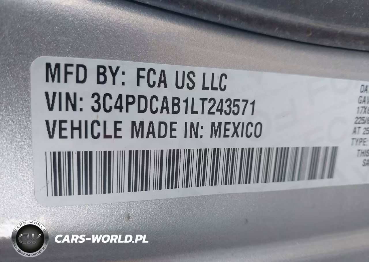 2020 Dodge Journey Se Value VIN:3C4PDCAB1LT243571 - 9
