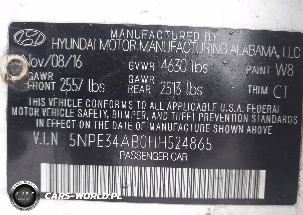 2017 Hyundai Sonata Limited 2.0T VIN:5NPE34AB0HH524865 - 9