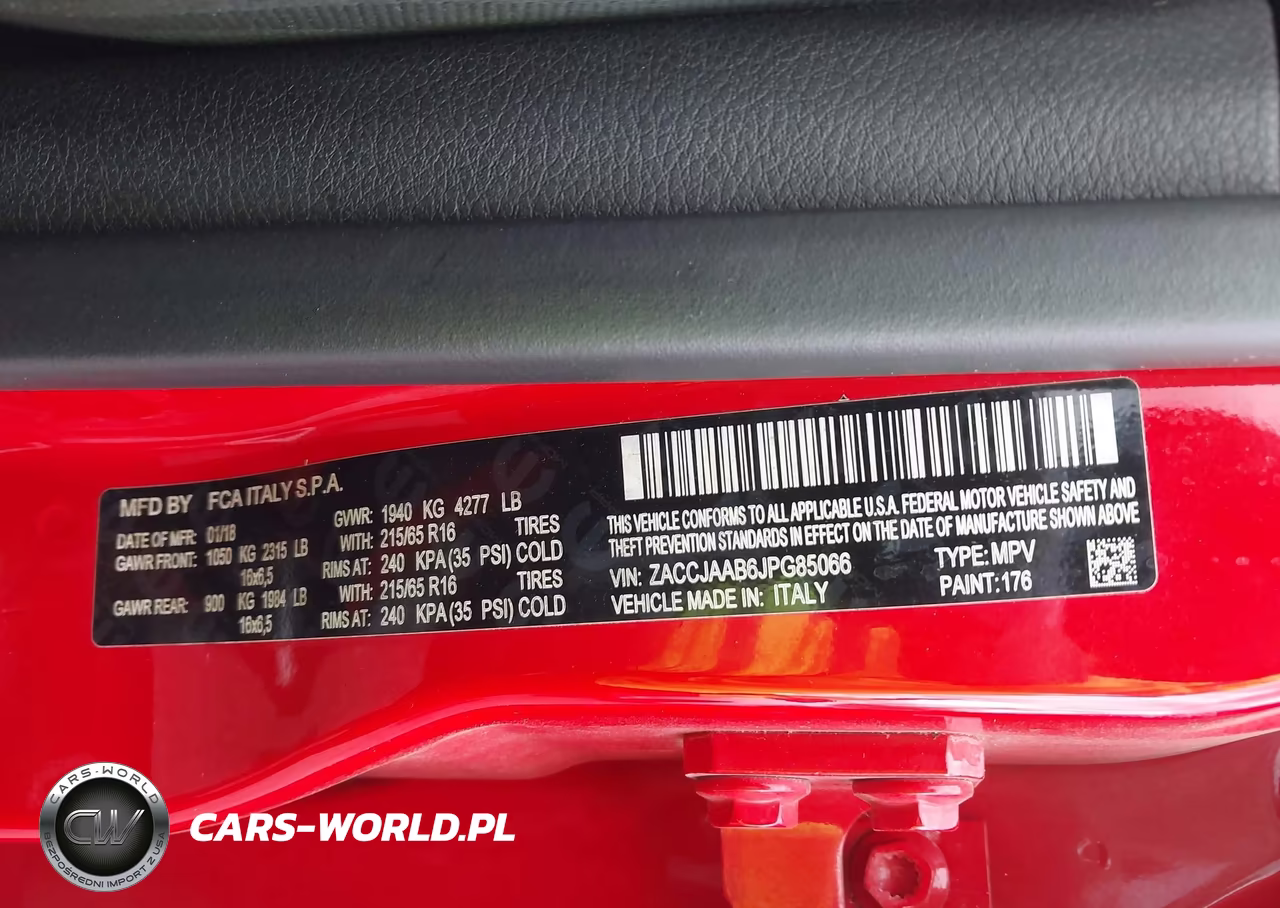 2018 Jeep Renegade Sport Fwd VIN:ZACCJAAB6JPG85066 - 9