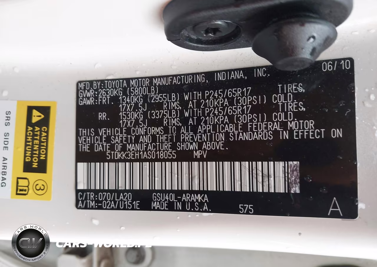 2010 Toyota Highlander Se V6 VIN:5TDKK3EH1AS018055 - 9
