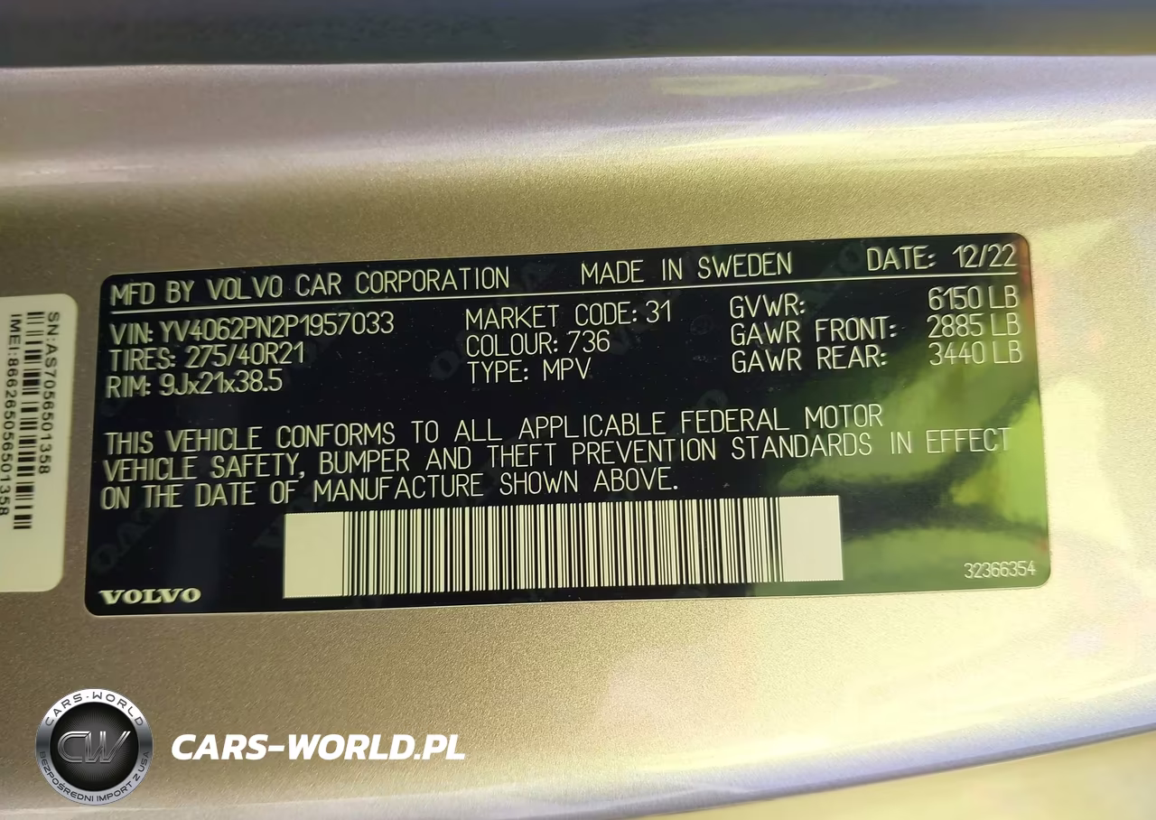2023 Volvo Xc90 B6 Plus 7-Seater VIN:YV4062PN2P1957033 - 9