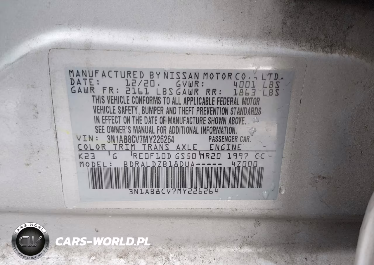 2021 Nissan Sentra Sv Xtronic Cvt VIN:3N1AB8CV7MY226264 - 9