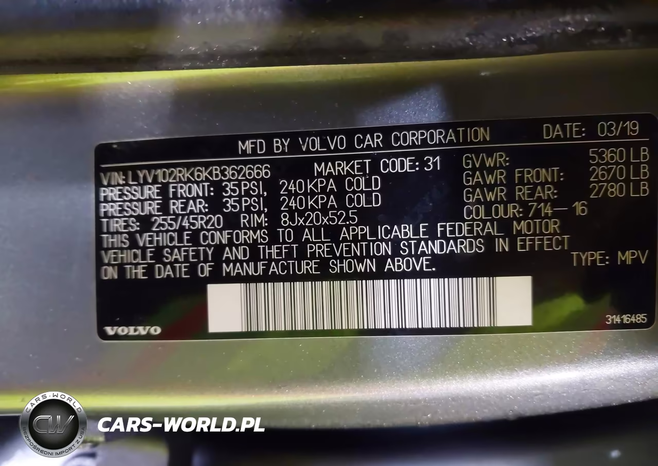 2019 Volvo Xc60 T5 Momentum VIN:LYV102RK6KB362666 - 9