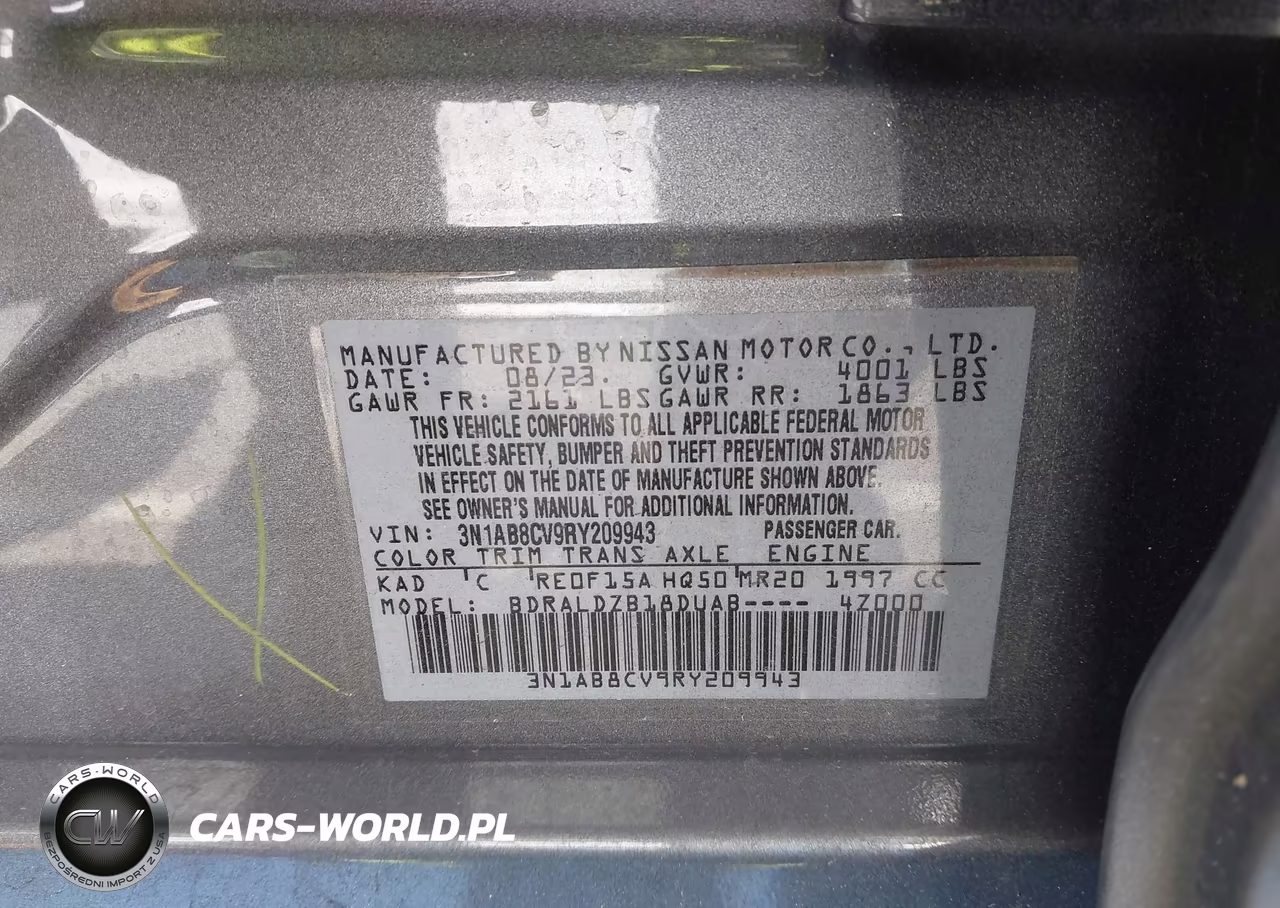 2024 Nissan Sentra Sv Xtronic Cvt VIN:3N1AB8CV9RY209943 - 9