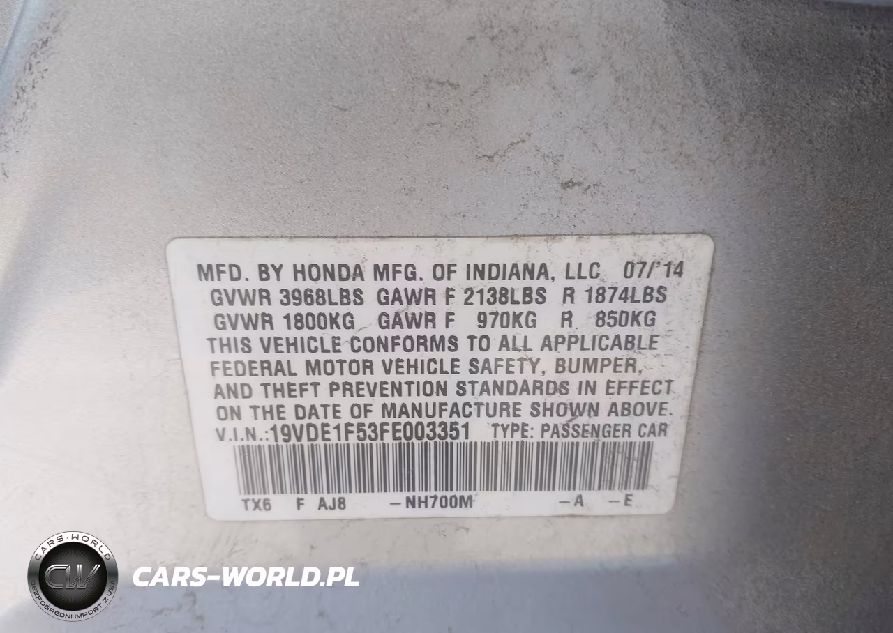 2015 Acura Ilx 2.0L VIN:19VDE1F53FE003351 - 9