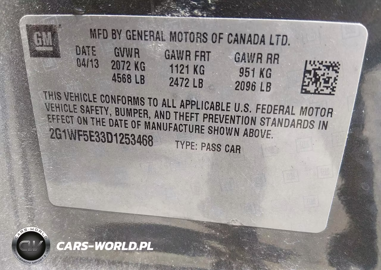 2013 Chevrolet Impala Ls VIN:2G1WF5E33D1253468 - 9
