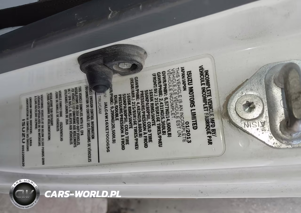 2014 Isuzu Npr Hd Dsl Reg At VIN:JALC4W16XE7000656 - 8
