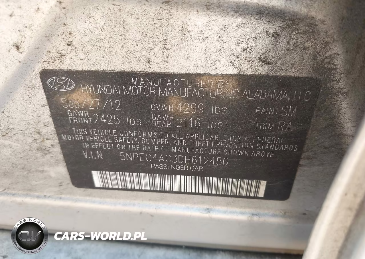 2013 Hyundai Sonata Limited VIN:5NPEC4AC3DH612456 - 9