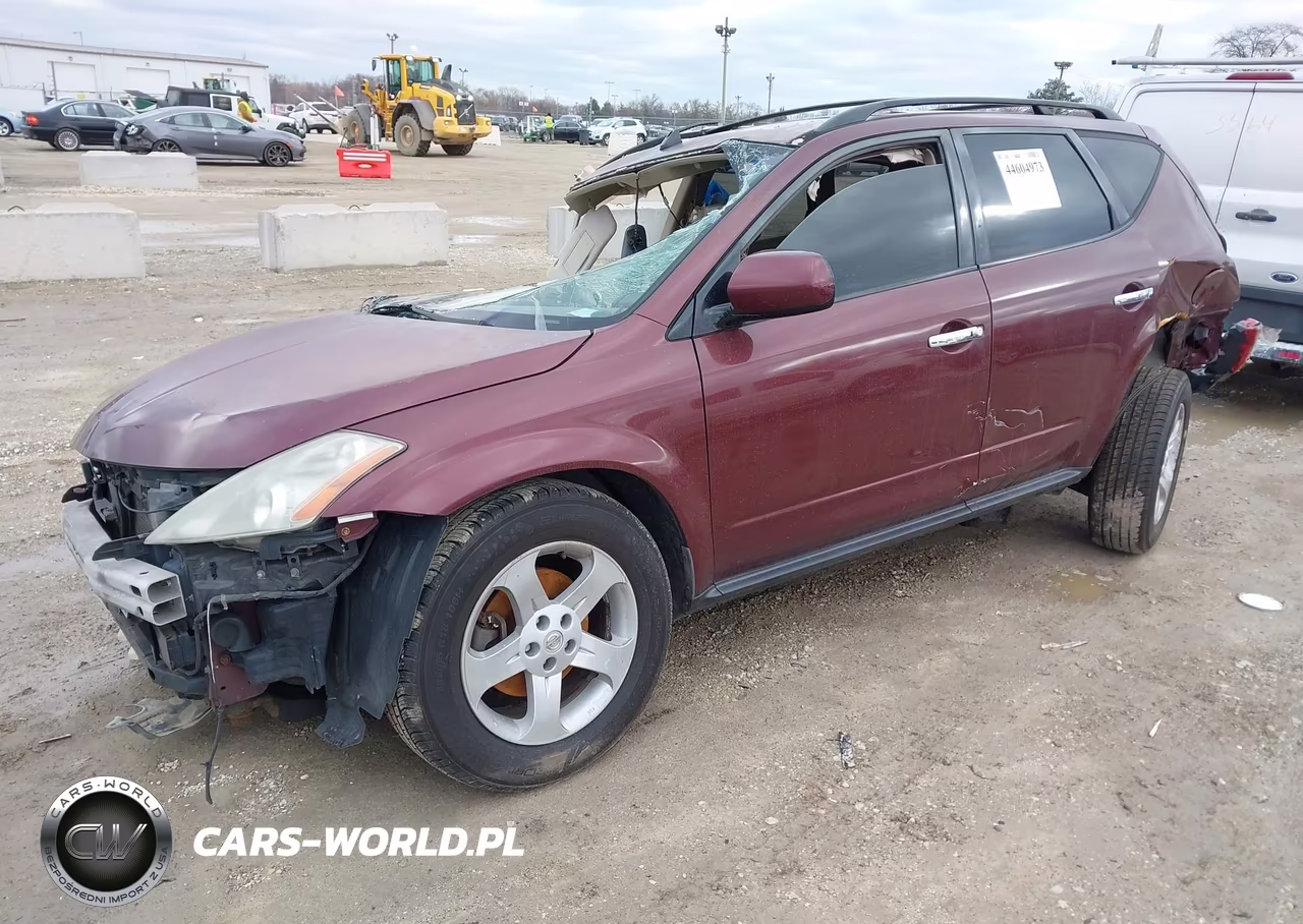 2005 Nissan Murano Sl VIN:JN8AZ08W35W410920 - 2