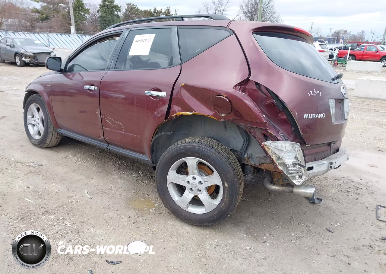 2005 Nissan Murano Sl VIN:JN8AZ08W35W410920 - 3