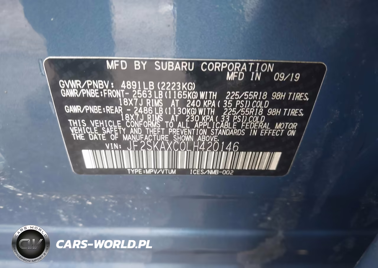 2020 Subaru Forester Touring VIN:JF2SKAXC0LH420146 - 9