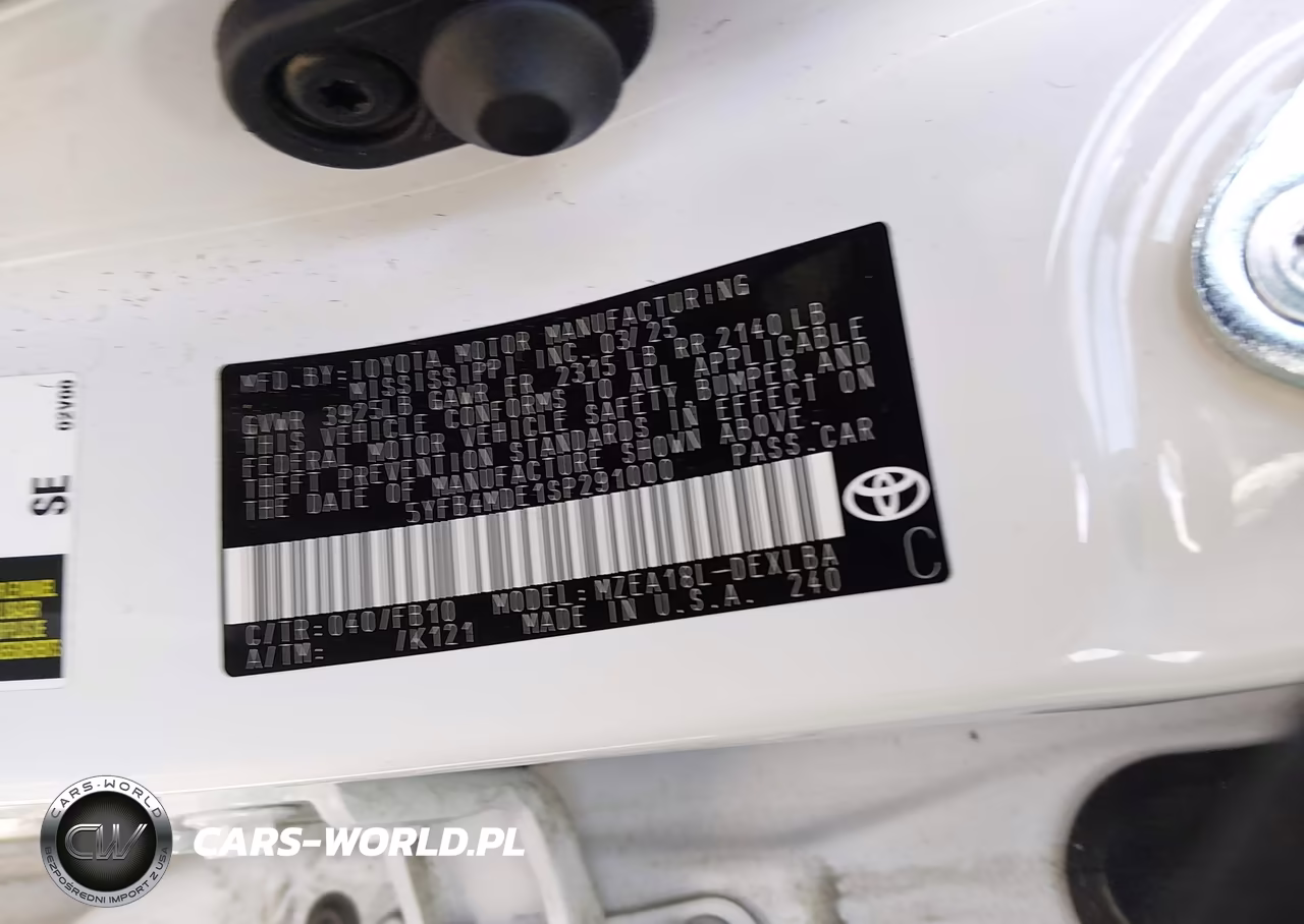 2025 Toyota Corolla Le VIN:5YFB4MDE1SP291000 - 9