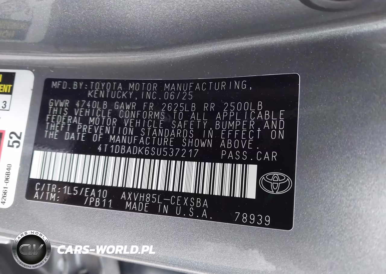 2025 Toyota Camry Se VIN:4T1DBADK6SU537217 - 9