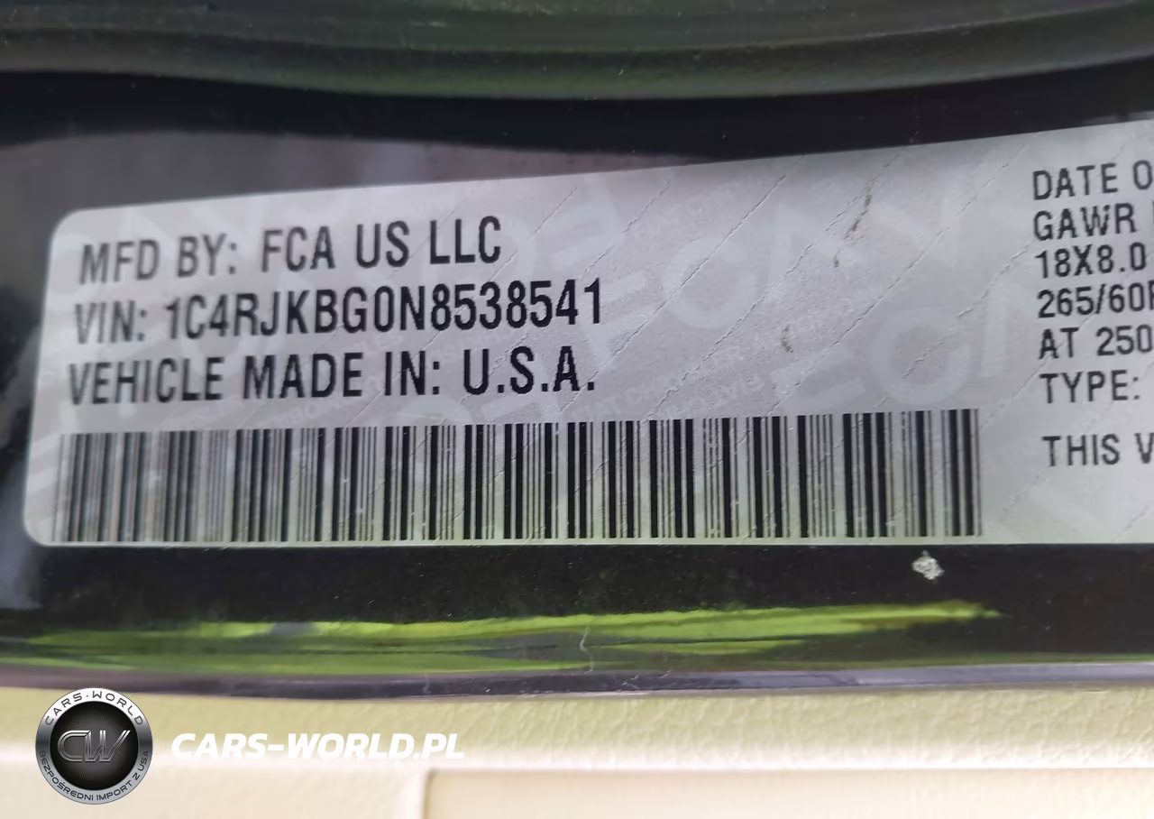 2022 Jeep Grand Cherokee L Limited 4X4 VIN:1C4RJKBG0N8538541 - 9